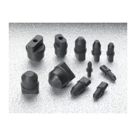 Stockcap Rubber Seal Plugs with Tabs-RSP0335WT-SBR/NR-BLACK-WITH TAB-DWG L6020 REV 4, 2000PK 736545